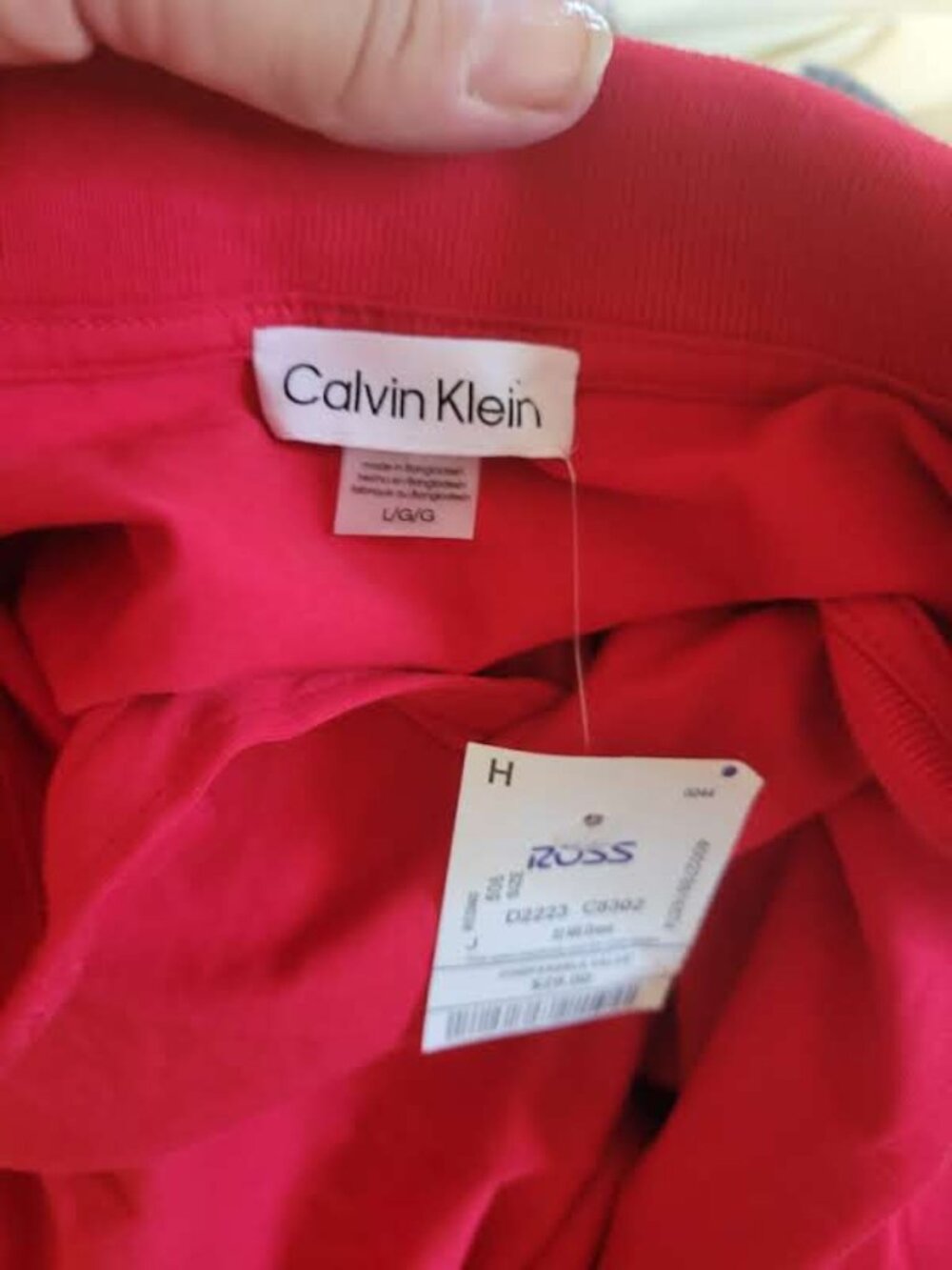 NWT Calvin Klein Polo Shirt Dress Size L - Picture 6 of 6
